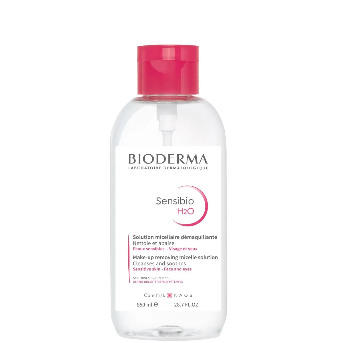 BIODERMA SENSIBIO H2O MITSELLAARVESI TUNDLIKULE NAHALE 850ML - Product Image