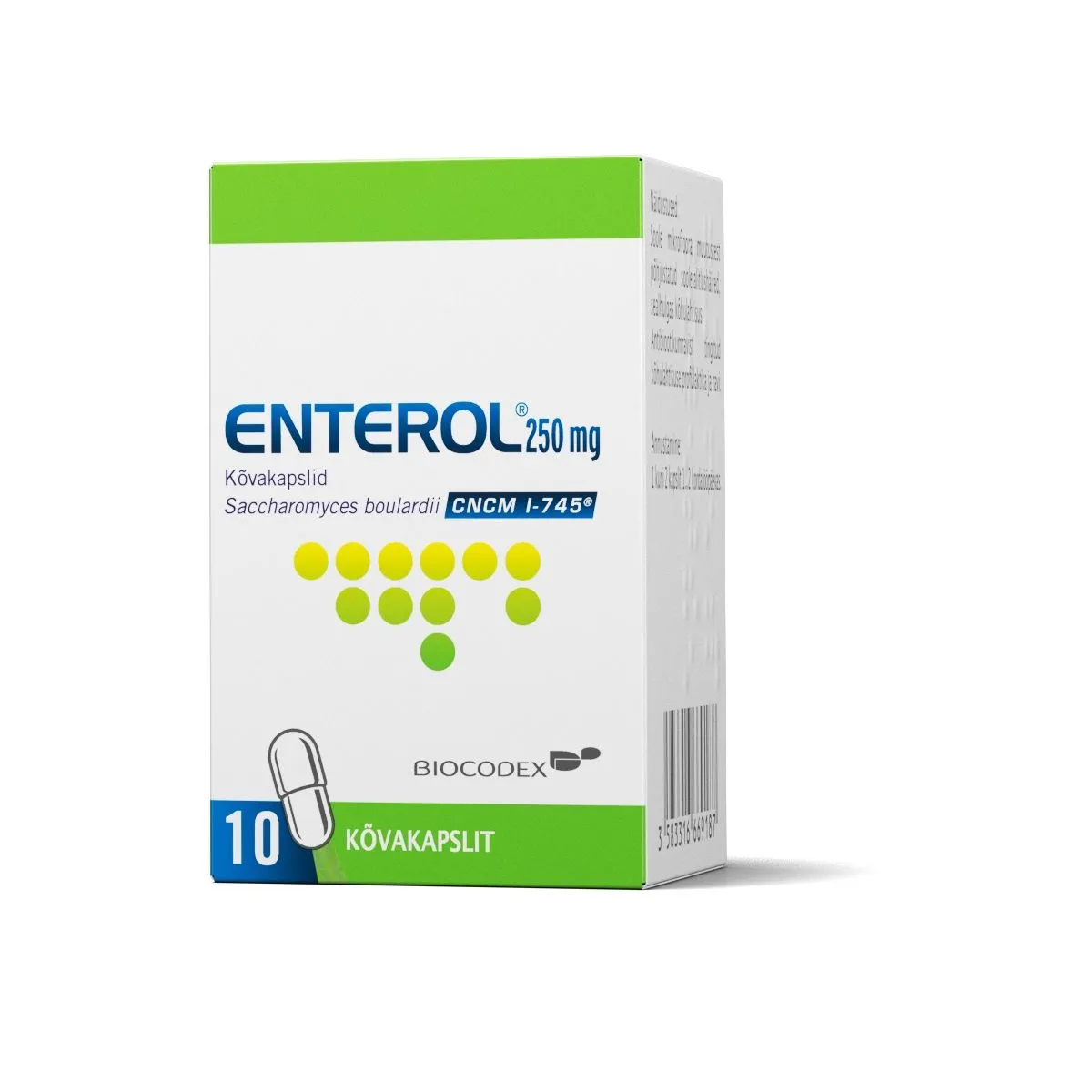 ENTEROL CAPS 250MG N10 - Product Image