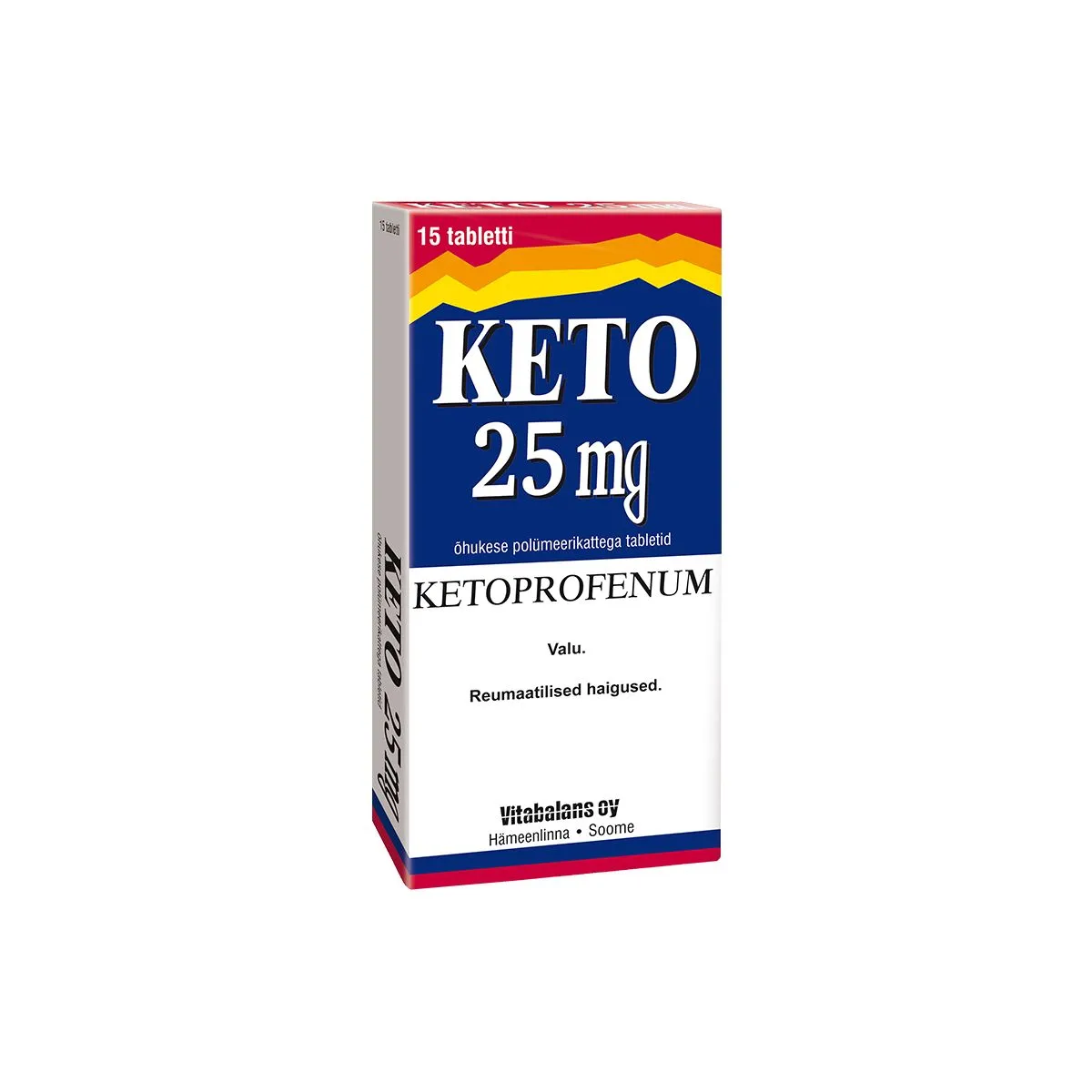 KETO TBL 25MG N15 - Product Image