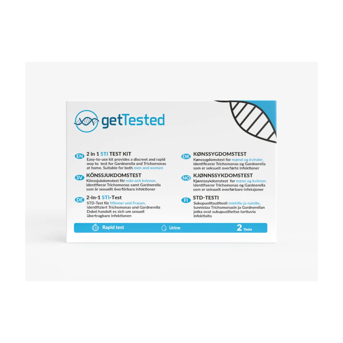 GETTESTED KIIRTEST 2 SUGUHAIGUSE TUVASTAMISEKS (2IN1) N1 - Product Image