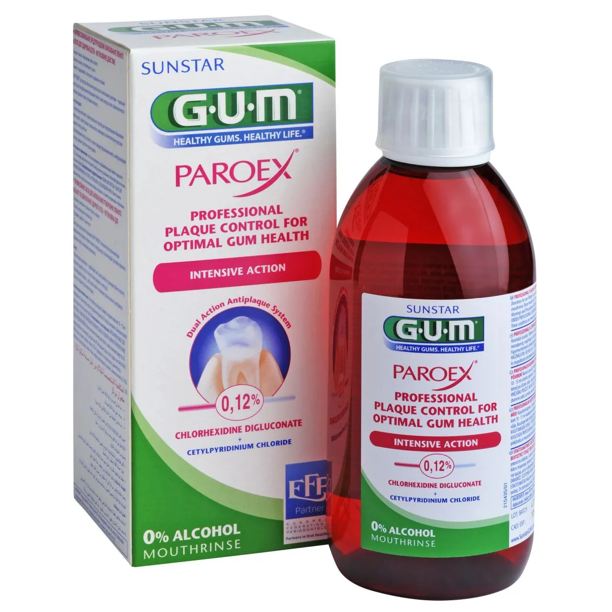 GUM PAROEX 0.12% ОПОЛАСКИВАТЕЛЬ ДЛЯ ПОЛОСТИ РТА  300 МЛ/1784/ - Product Image