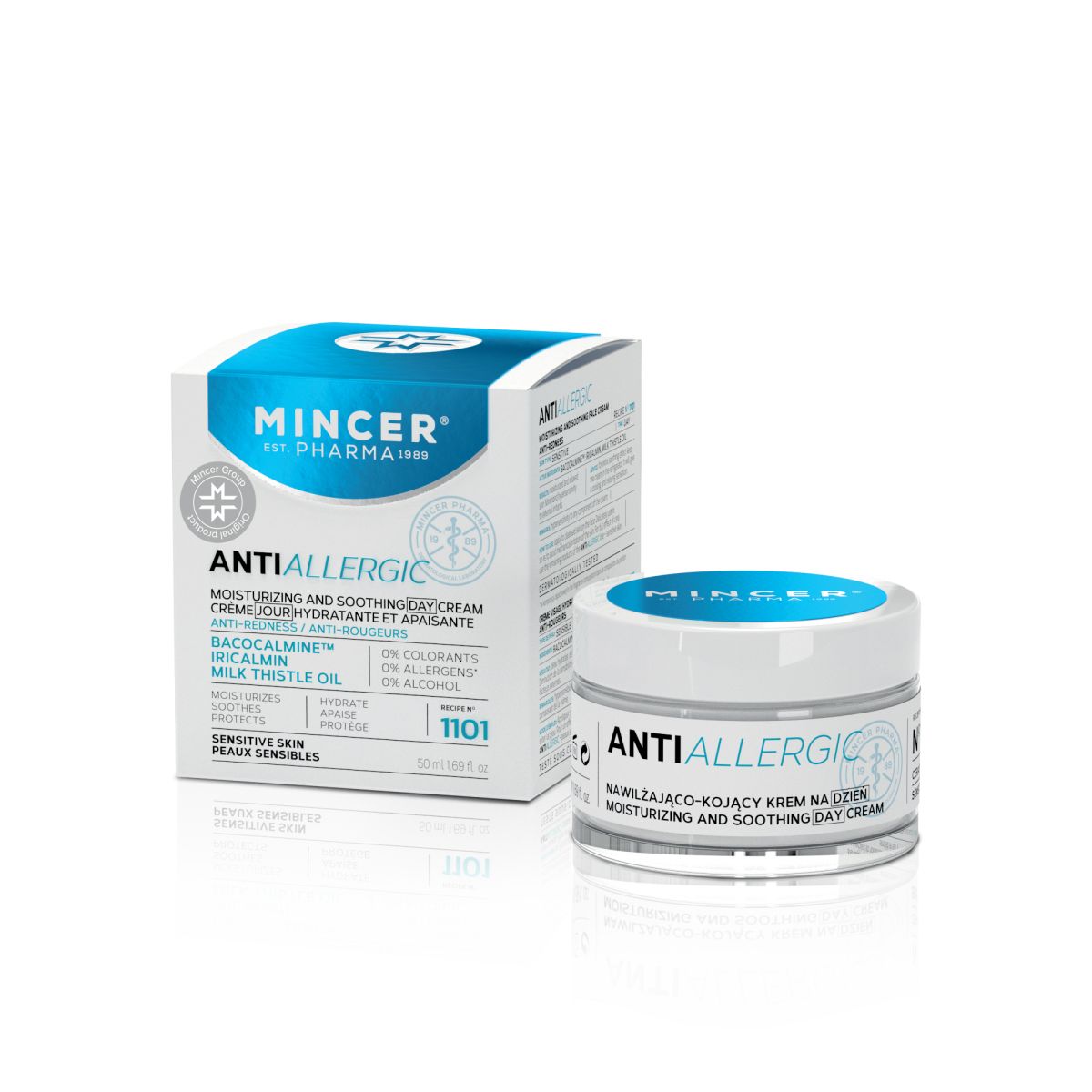 MINCER PHARMA ANTI ALLERGIC PÄEVAKREEM NIISUTAV JA RAHUSTAV 20+ 50ML - Product Image