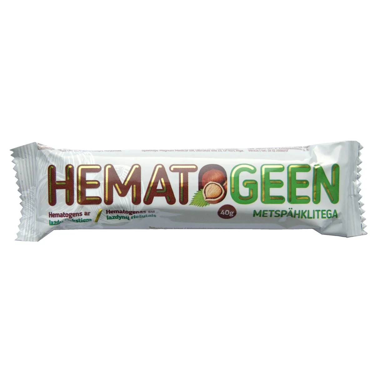 HEMATOGEEN  PL METSAPÄHKLITEGA 40G - Product Image