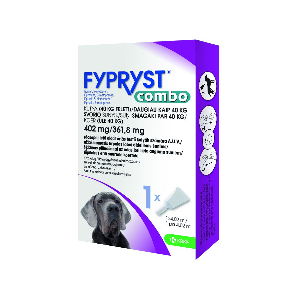 FYPRYST COMBO TÄPILAHUS 402+361,8MG/4,02ML N1 (>40KG) - Product Image