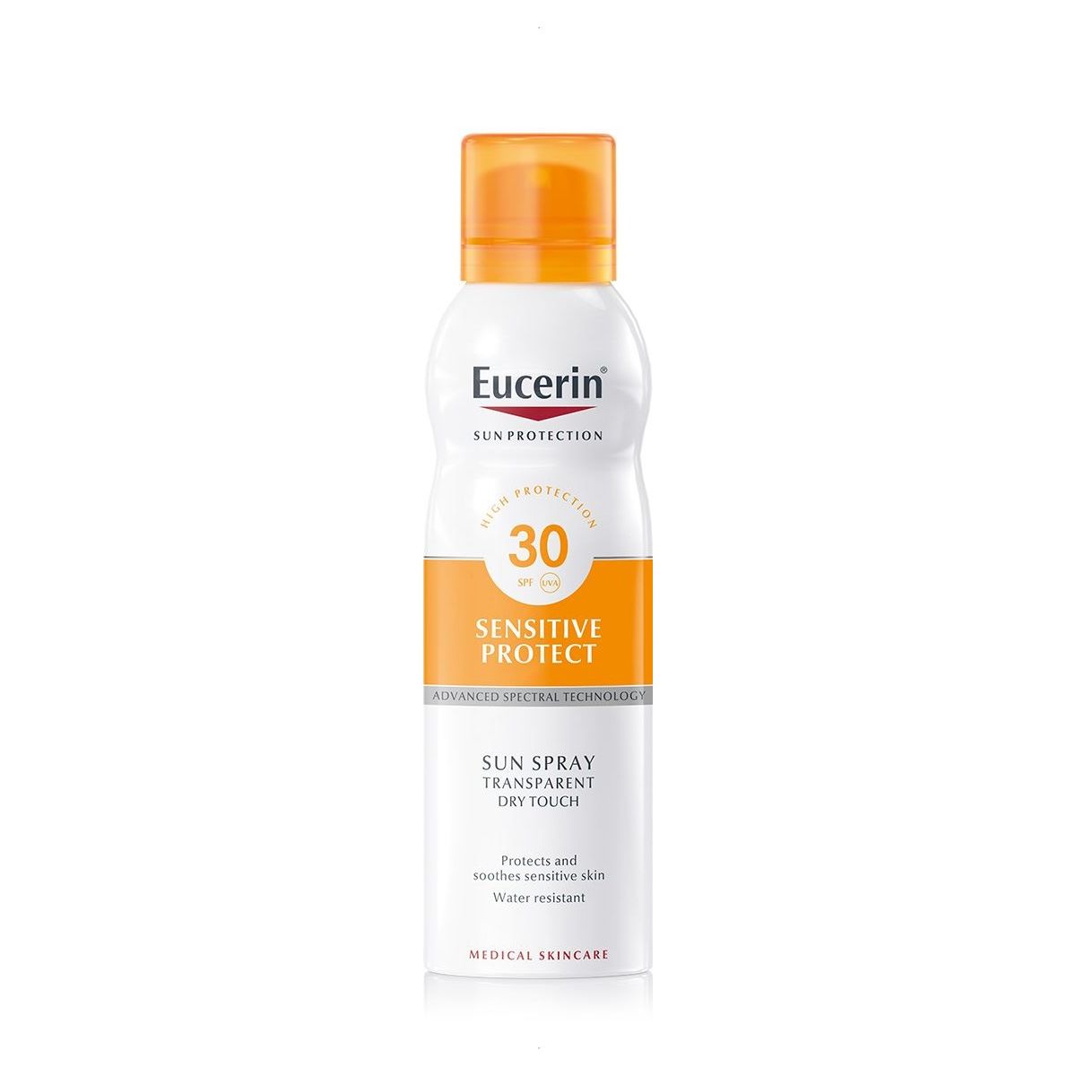 EUCERIN SUN VÄRVITU PÄIKESEKAITSEAEROSOOL SPF30 200ML - Product Image