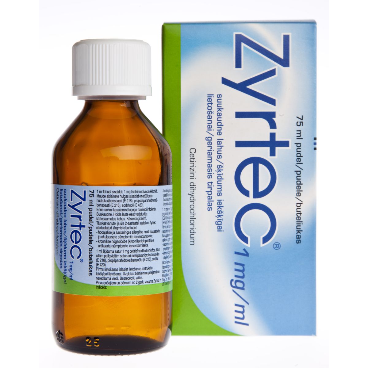 ZYRTEC SUUKAUDNE LAHUS 1MG/ML 75ML N1 - Product Image