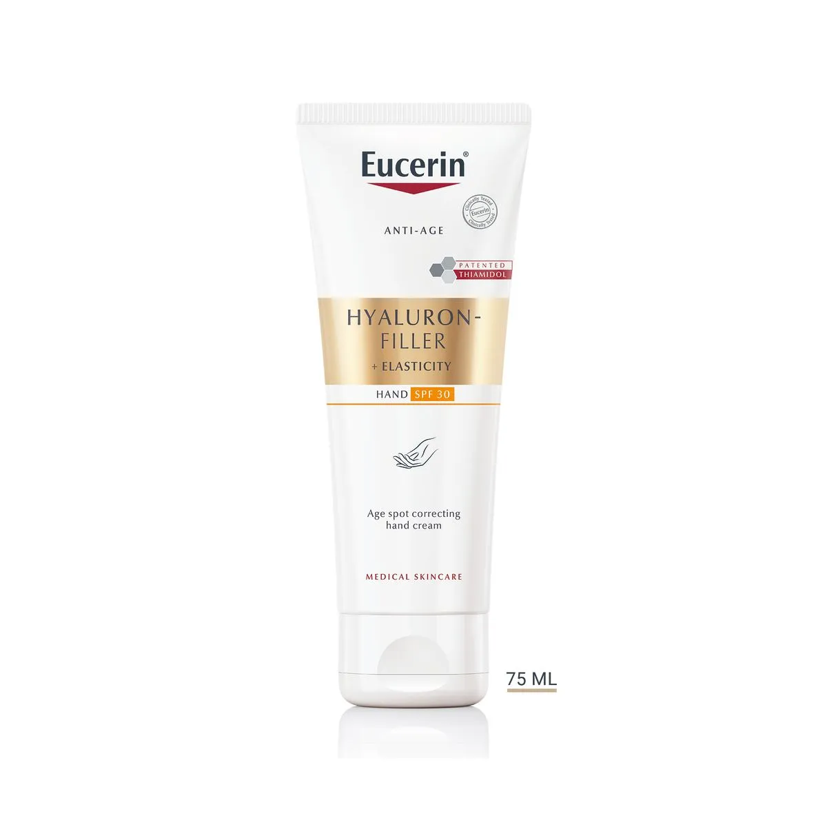 EUCERIN HYALURON FILLER+ELASTICITY KÄTEKREEM 75ML UUS - Product Image