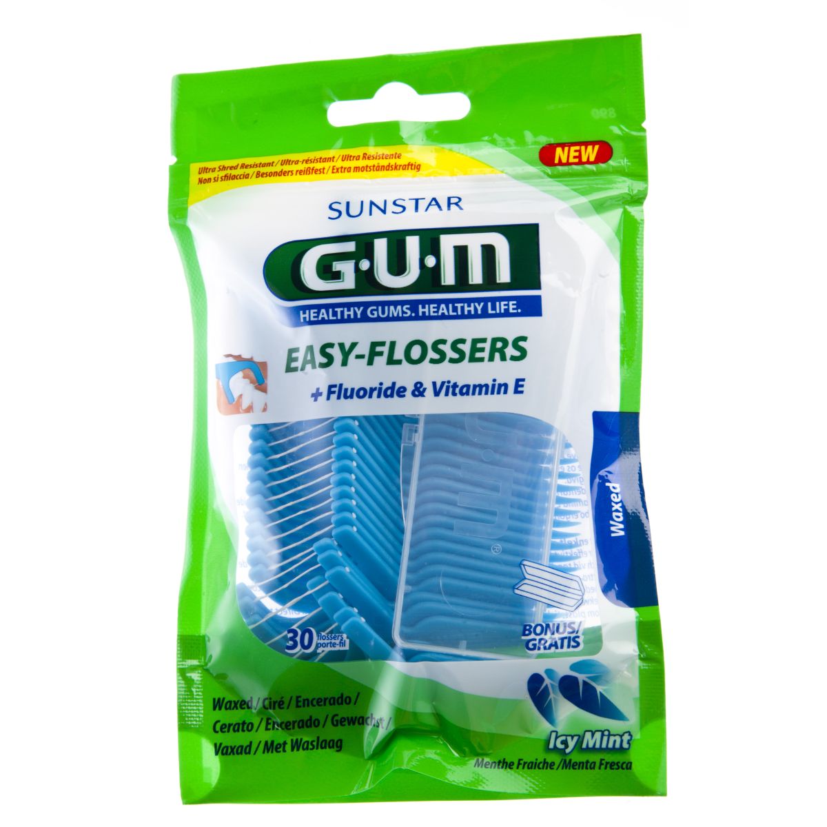 GUM EASY FLOSSERS ЗУБНАЯ НИТЬ-ЗУБОЧИСТКА N30 - Product Image