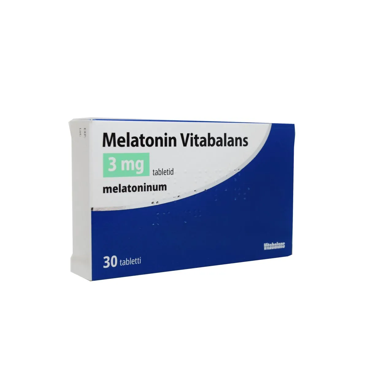 MELATONIN VITABALANS TBL 3MG N30 - Product Image