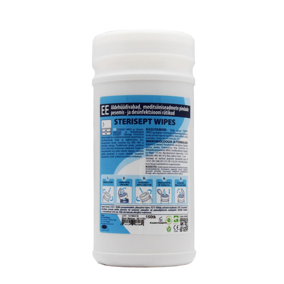 CHEMIPHARM STERISEPT WIPES N150 - Product Image