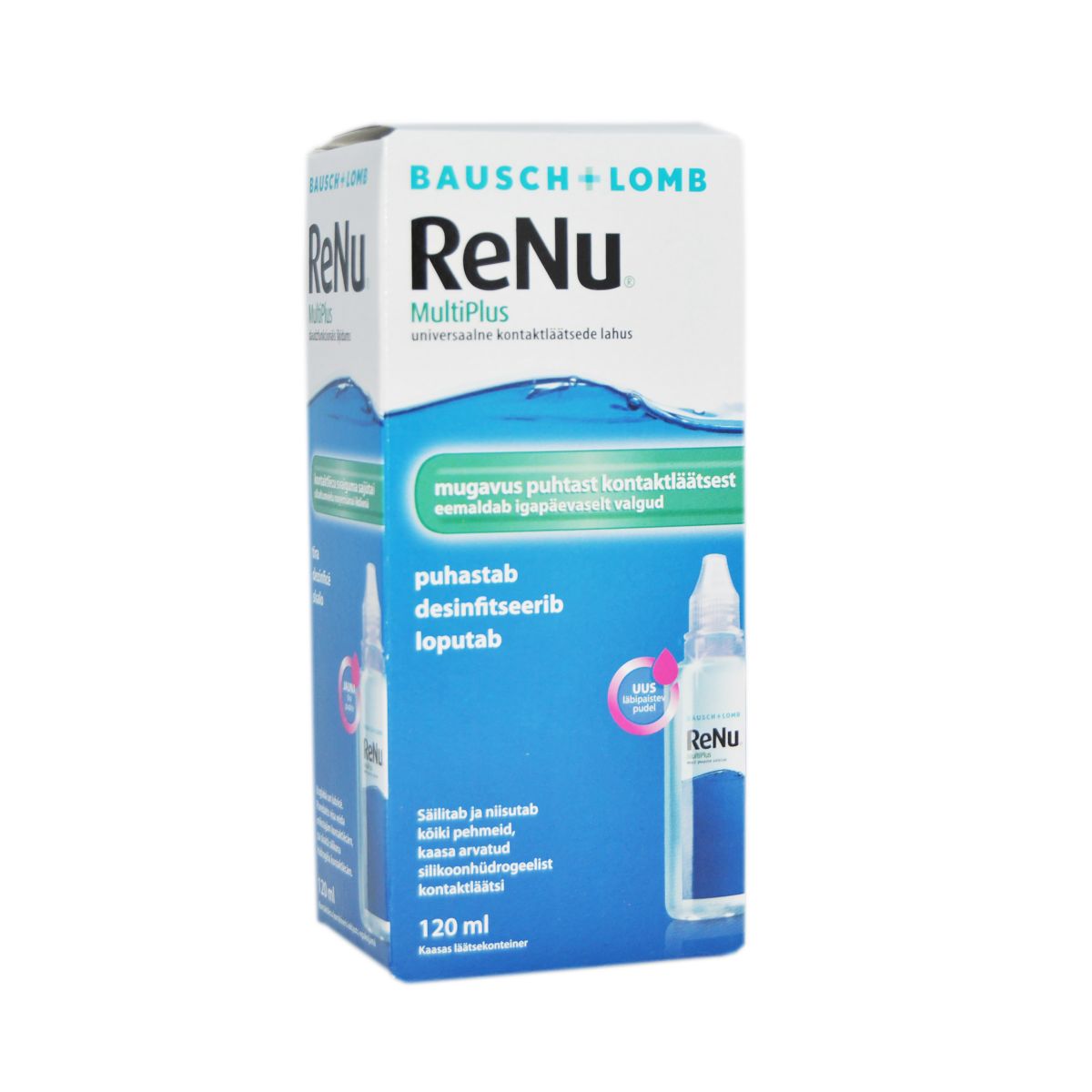 BAUSCH&LOMB RENU MULTIPLUS 120ML (KONTAKTLÄÄTSEDE DES.LAH) - Product Image