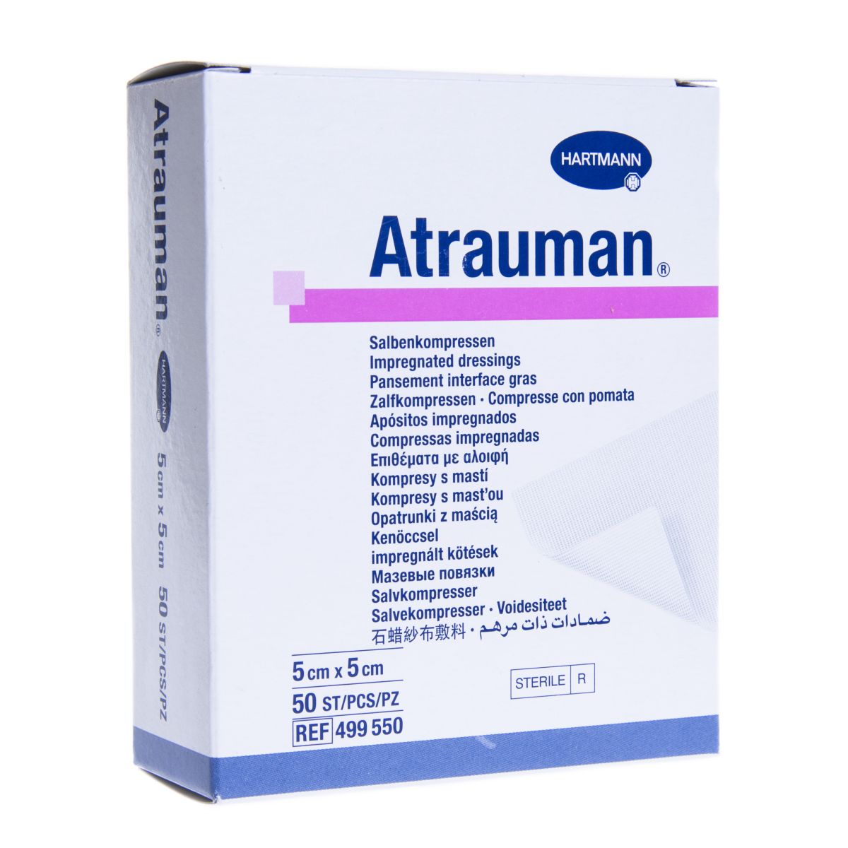 ATRAUMAN SALVSIDE STER 5X5CM N50 /499550/ - Product Image