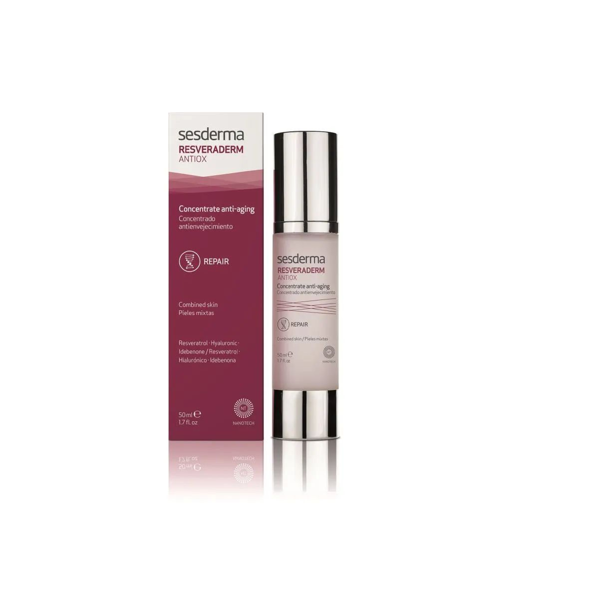 SESDERMA RESVERADERM VANANEMISVASTANE KREEM-KONTSENTRAAT 50ML - Product Image