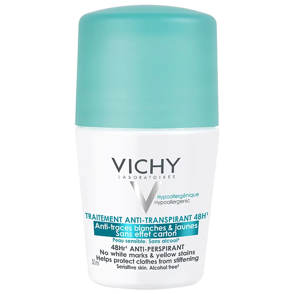 VICHY ANTIPERSPIRANT ROLL-ON 48H ANTITRACE 50ML - Product Image