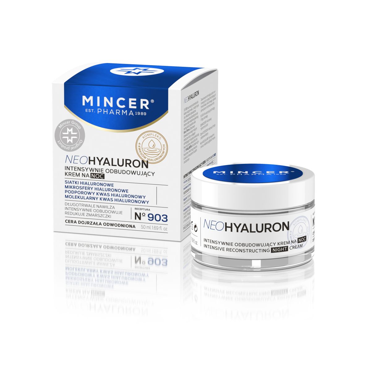 MINCER PHARMA NEO HYALURON ÖÖKREEM KORTSUDEVASTANE 50ML - Product Image