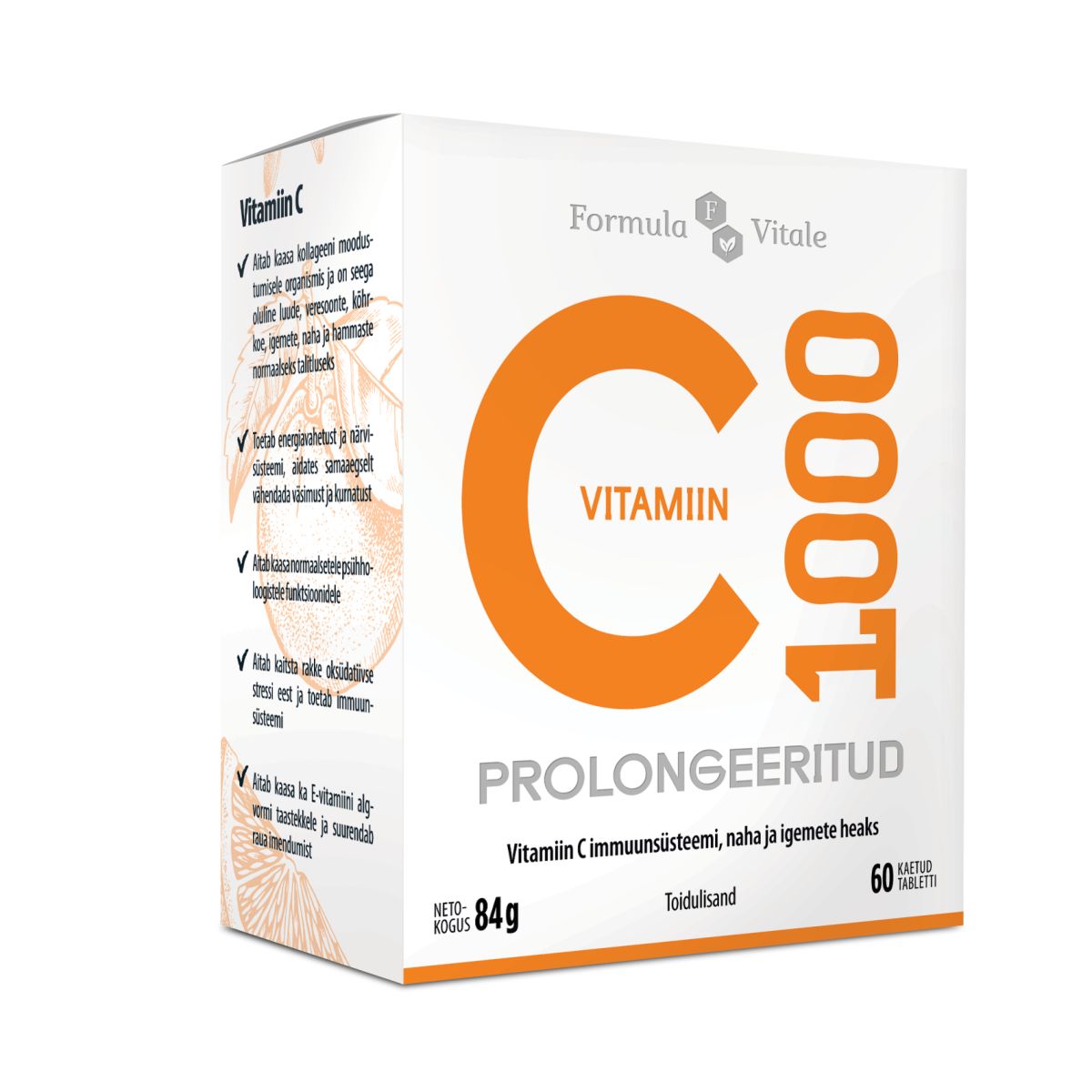 FORMULA VITALE C-VIT PROLONG TBL 1000MG N60 - Product Image