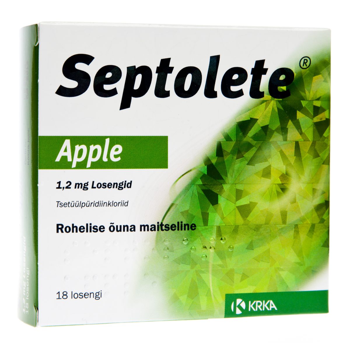 SEPTOLETE APPLE LOSENG 1,2MG N18 - Product Image