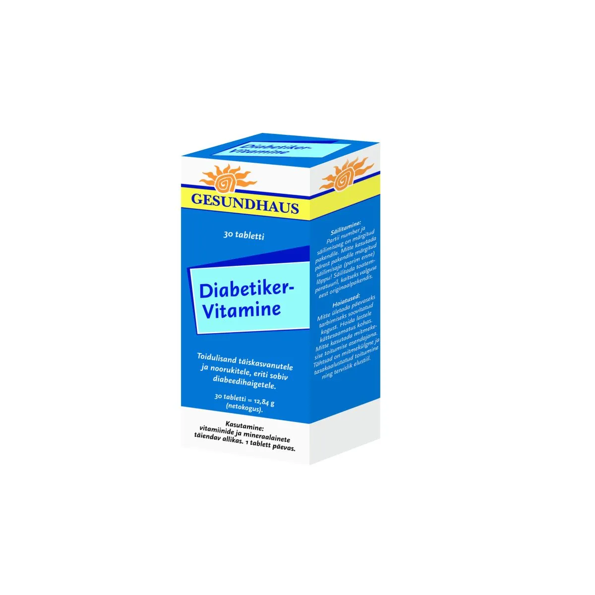 DIABETIKER VITAMINE TBL N30 - Product Image