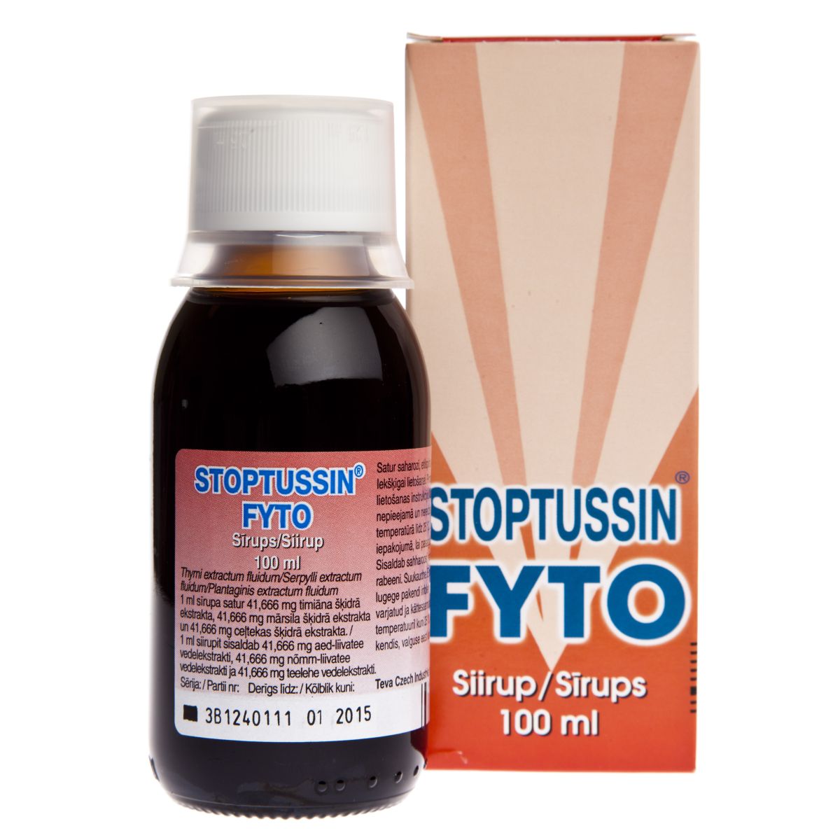 STOPTUSSIN FYTO SIIRUP 41,624+41,63+41,666MG/ML 100ML - Product Image