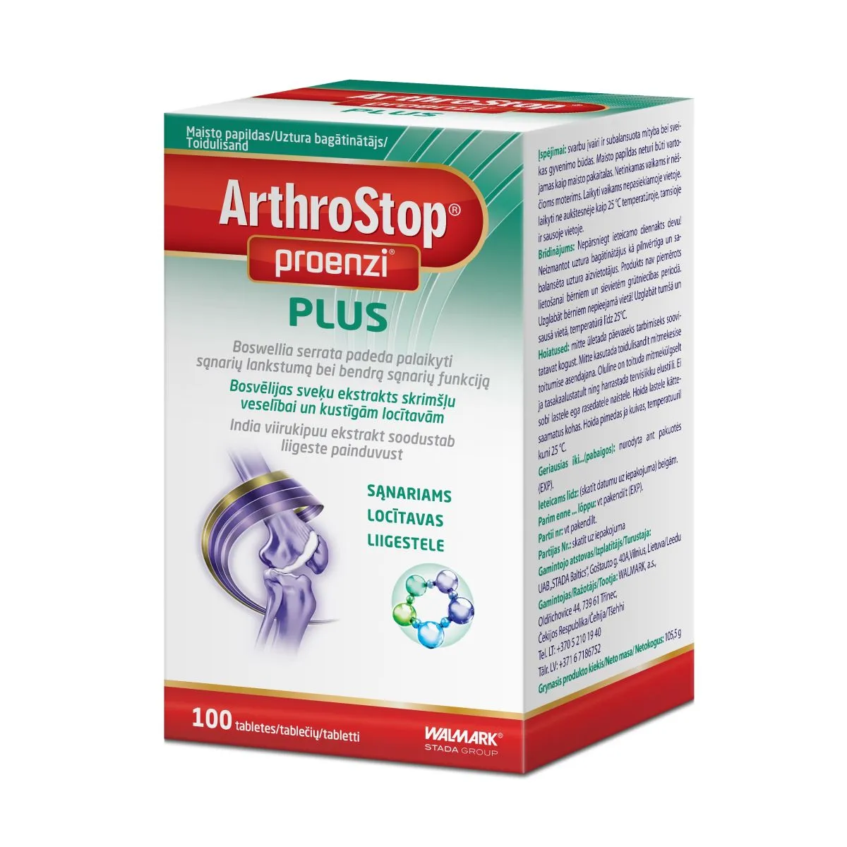 PROENZI ARTHROSTOP PLUS TBL N100 - Product Image