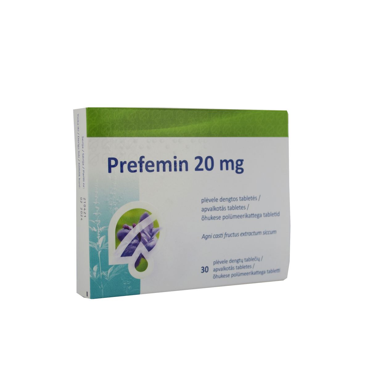 PREFEMIN TBL 20MG N30 - Product Image