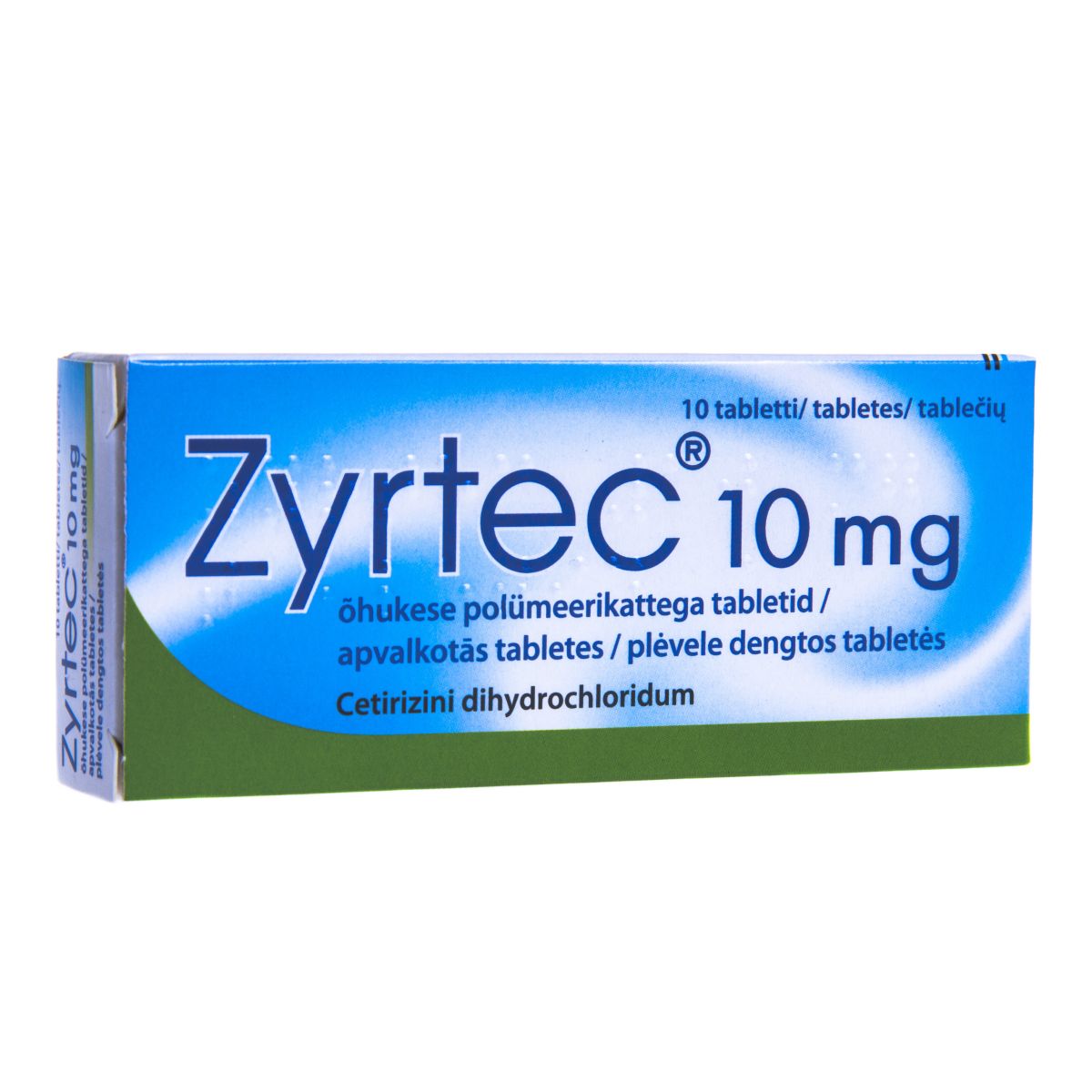 ZYRTEC TBL 10MG N10 - Product Image