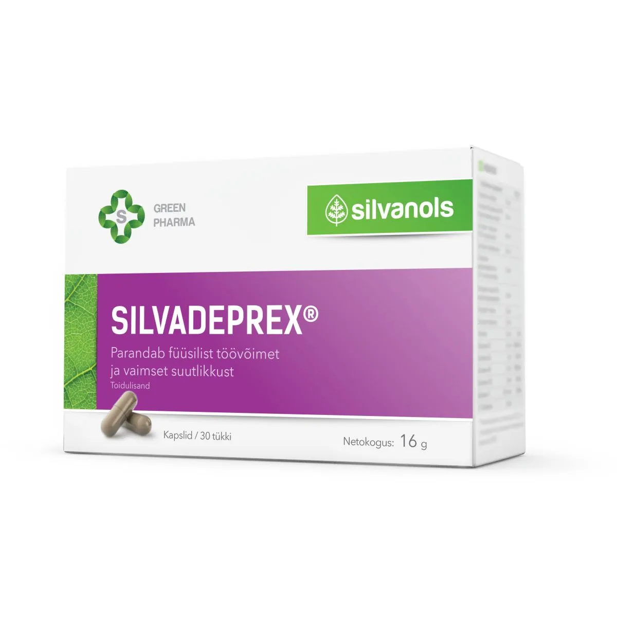 SILVADEPREX KAPSLID N30 - Product Image