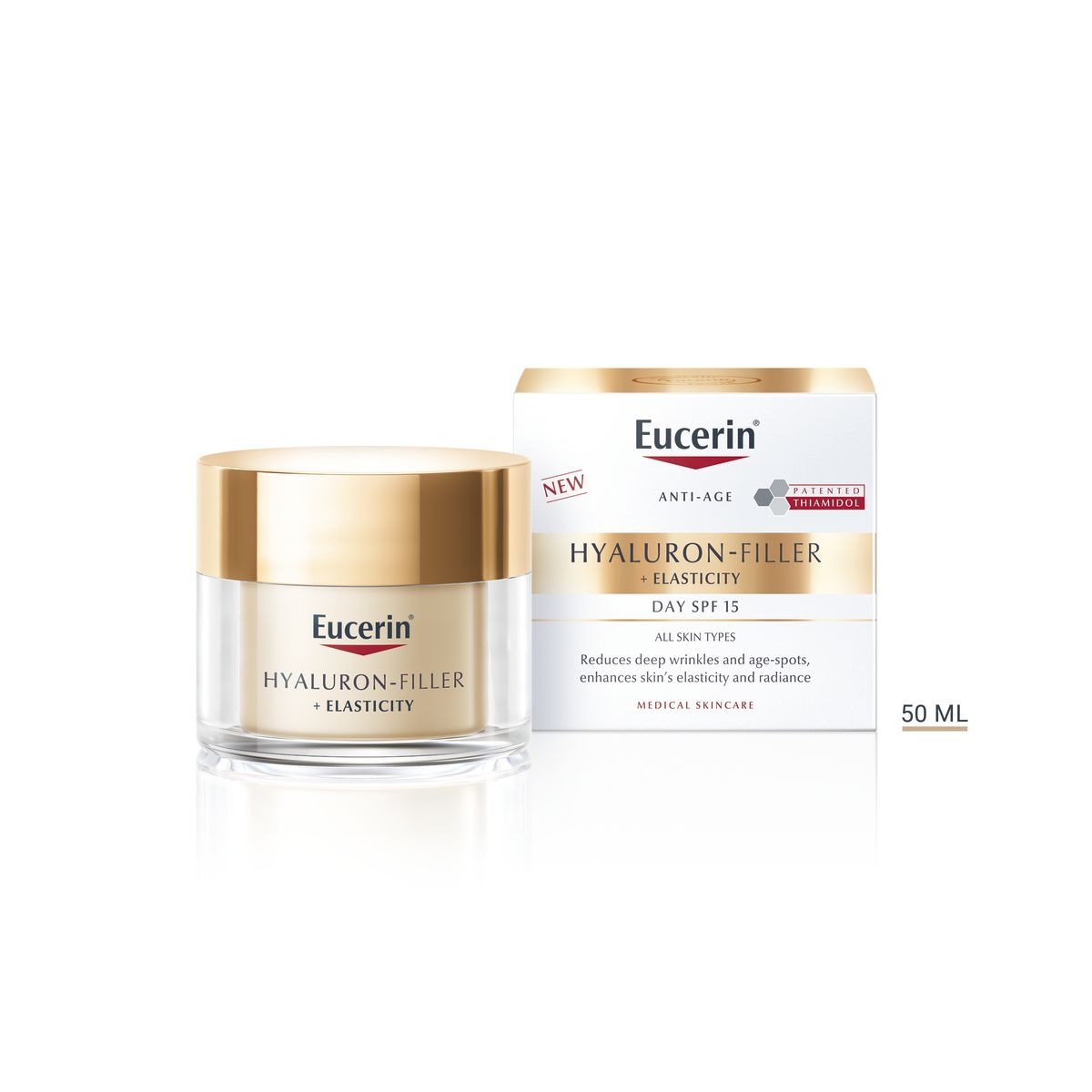 EUCERIN HYALURON FILLER+ELASTICITY PÄEVAKREEM 50ML