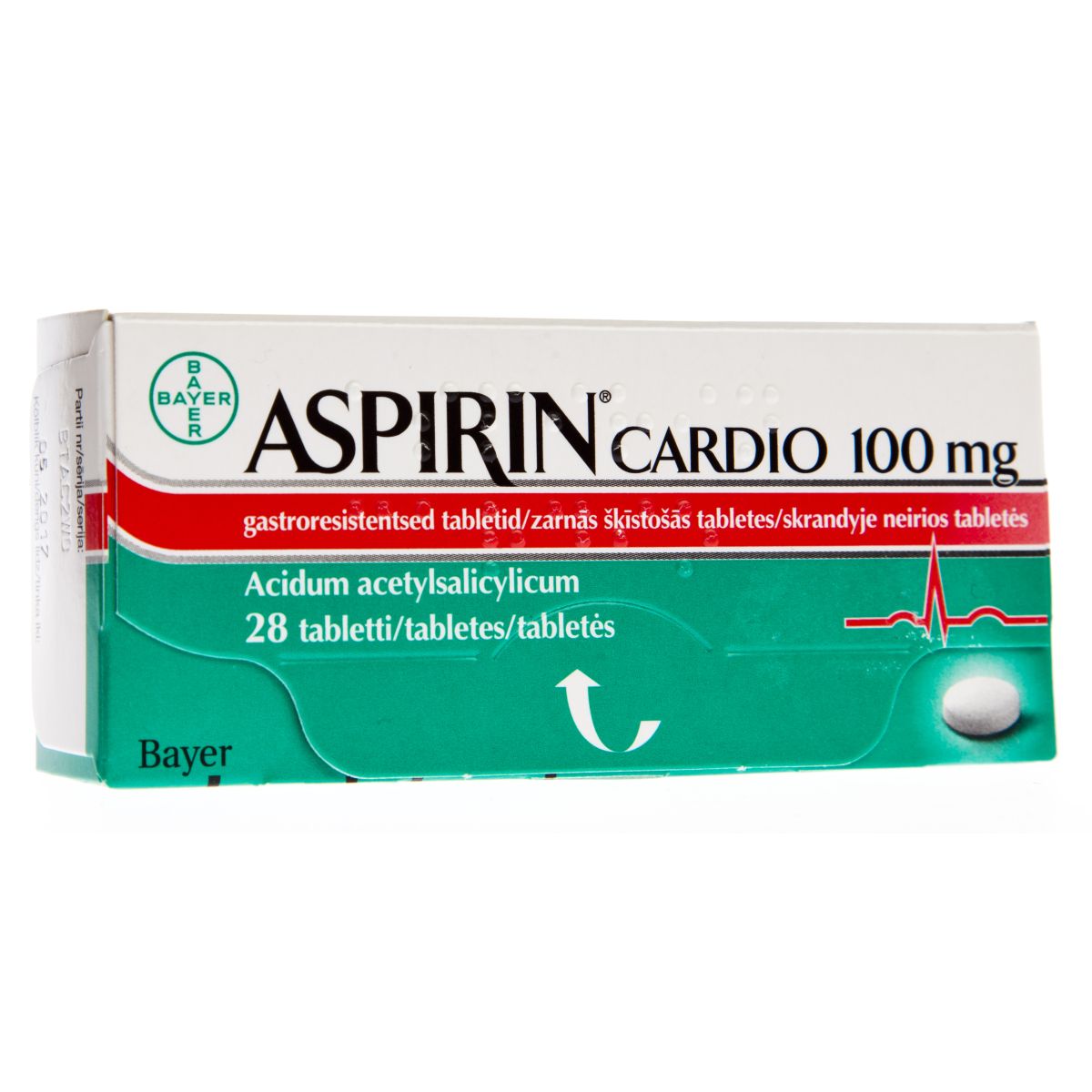 ASPIRIN CARDIO GASTRORESIST TBL 100MG N28 - Product Image