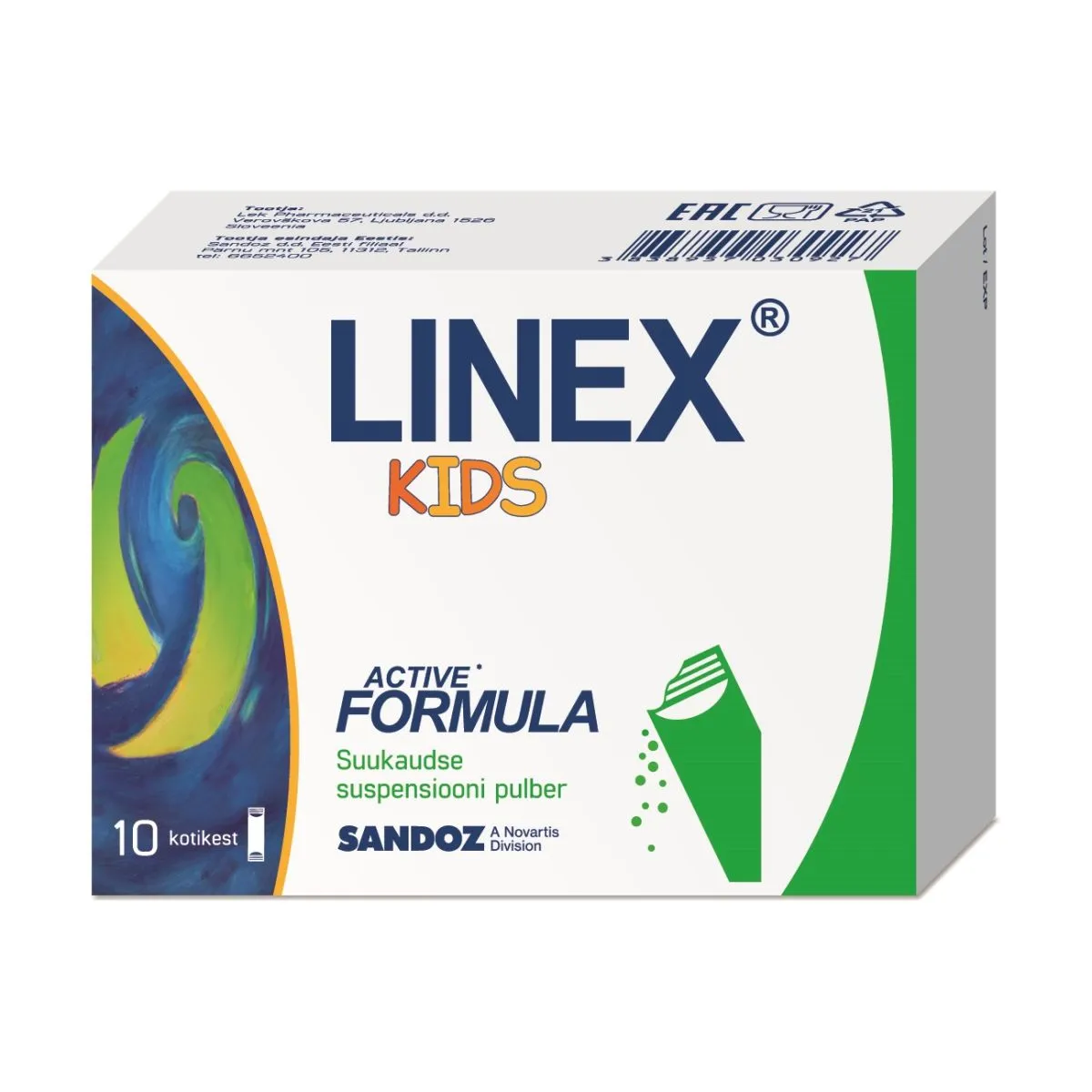 LINEX KIDS SUUKAUDSE SUSP PULBER N10 - Product Image