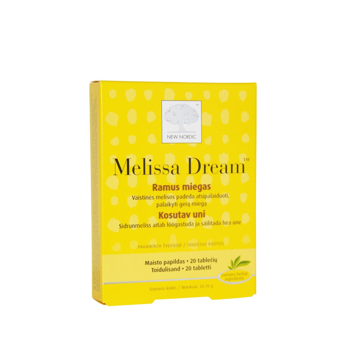 NEW NORDIC MELISSA DREAM TBL N20 - Product Image