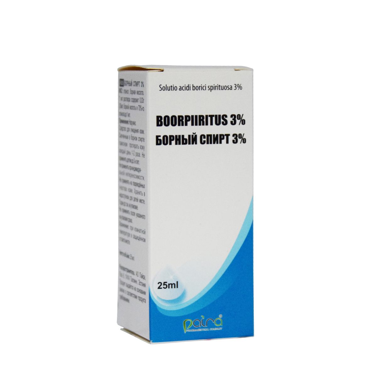 BOORPIIRITUS 3% 25ML (PAIRA) - Product Image