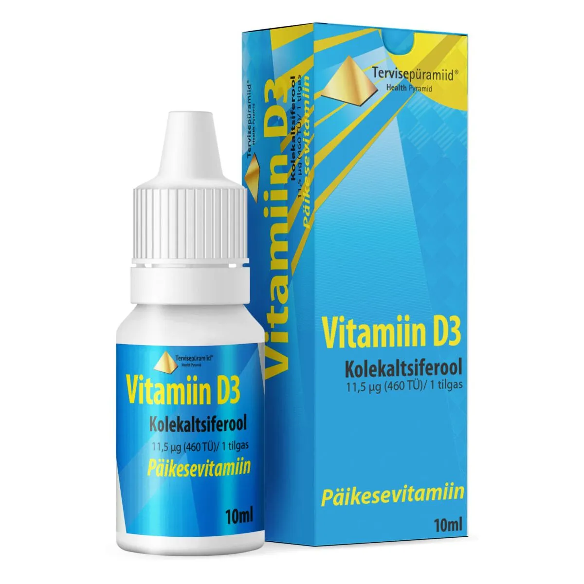 TERVISEPÜRAMIID VIT. D3 TILGAD 11,5MCG/TILGAS 10ML