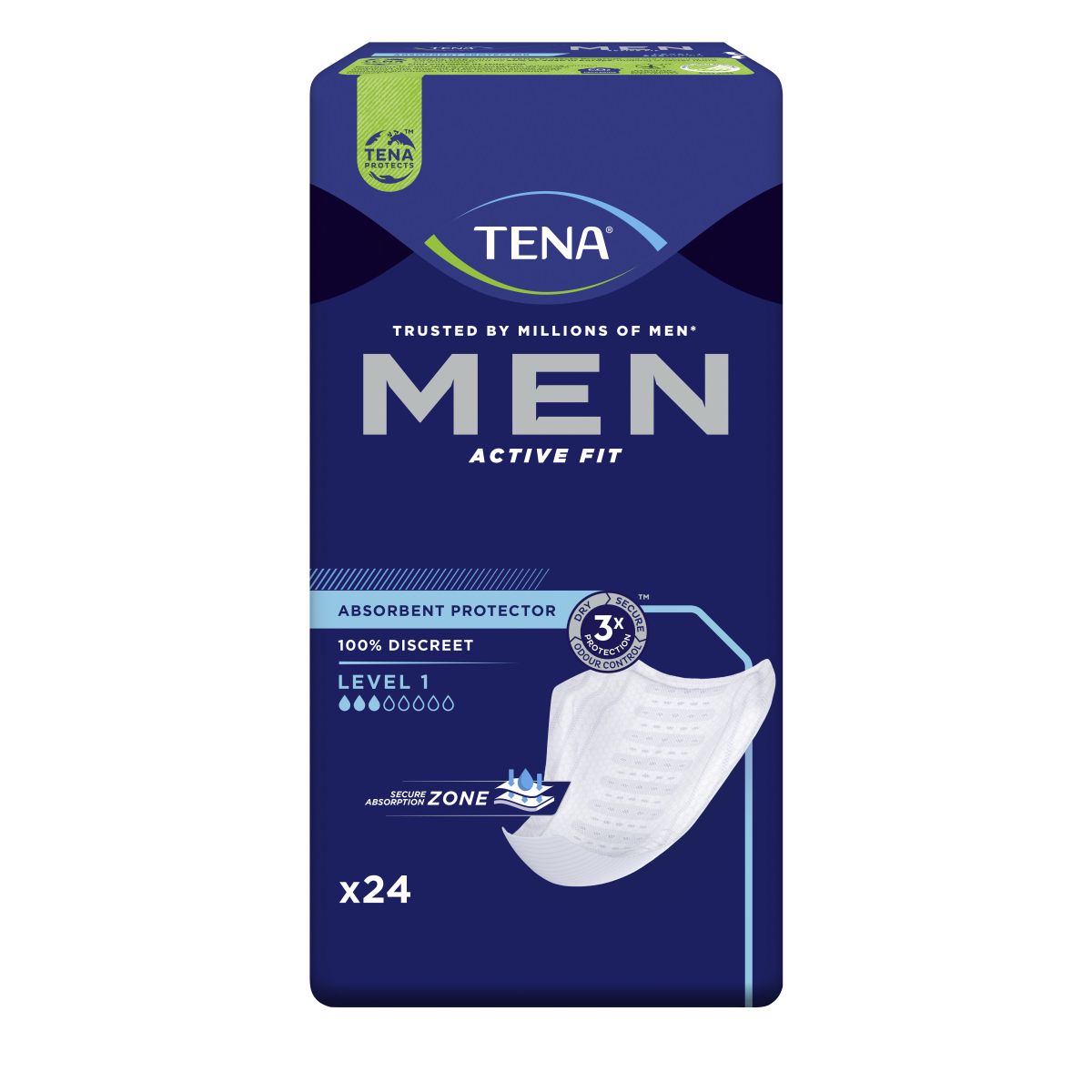 TENA MEN ACTIVE FIT L1 N24 - Product Image