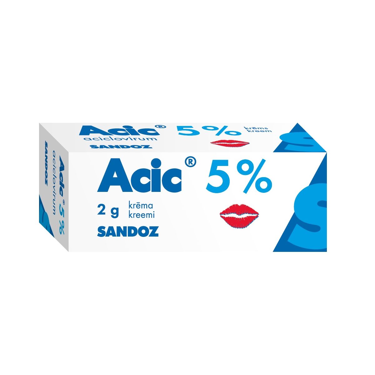 ACIC 5% KREEM 50MG/G 2G - Product Image