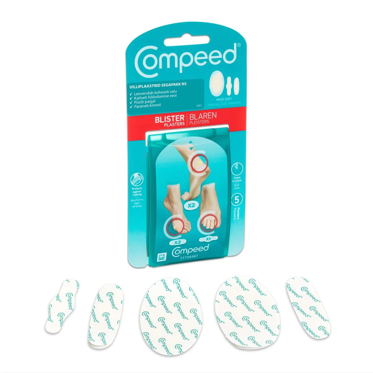 COMPEED VILLIPLAASTER SEGAPAKK N5 - Product Image