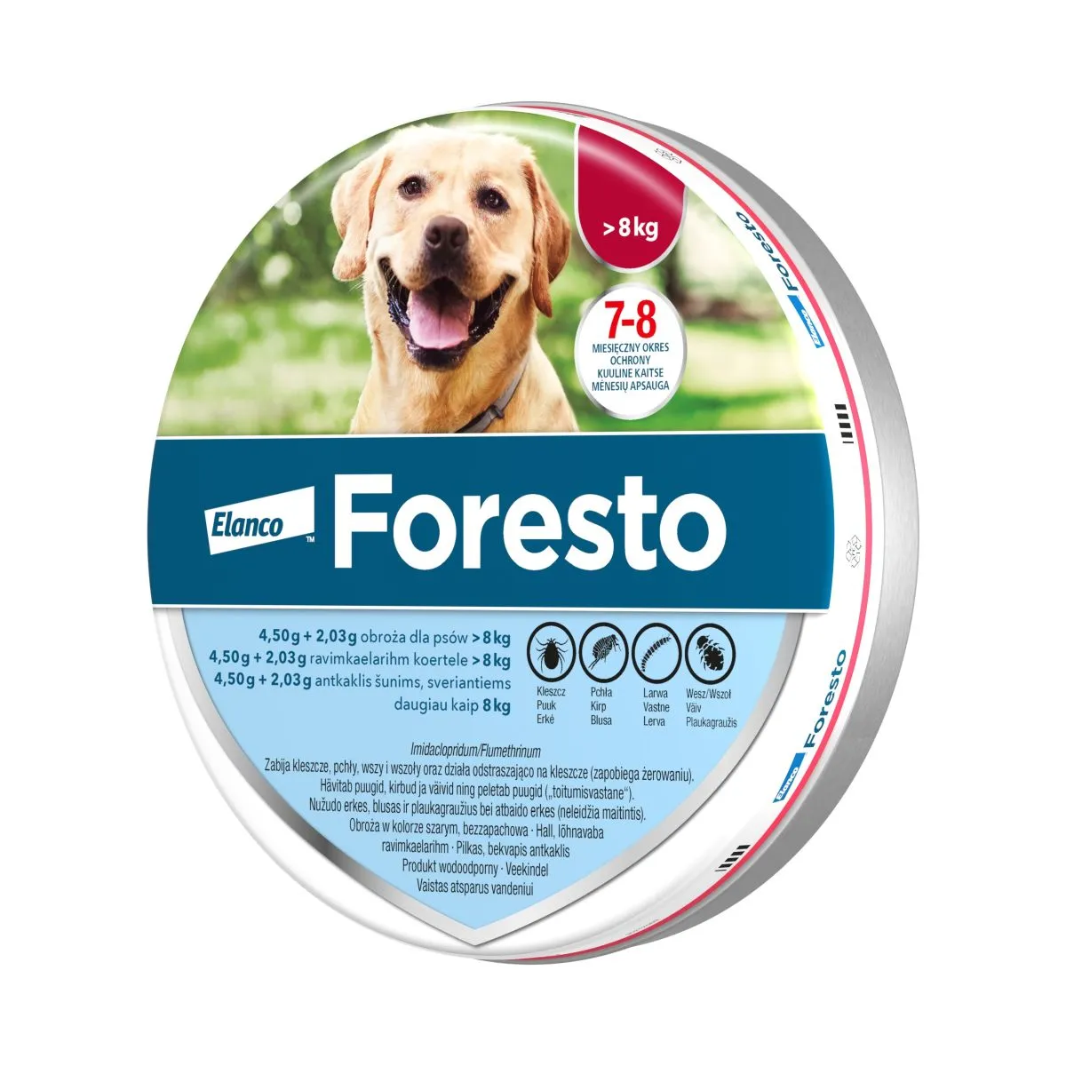 FORESTO RAVIMKAELARIHM 4,50G+2,03G/45G (70CM) N1 (KOER >8KG) - Product Image