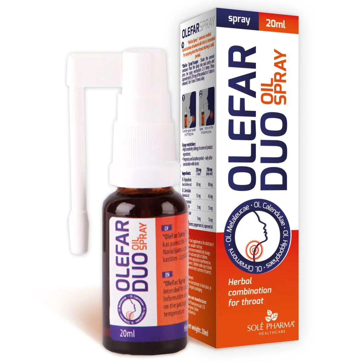 OLEFAR DUO KURGUPIHUSTI 20ML - Product Image