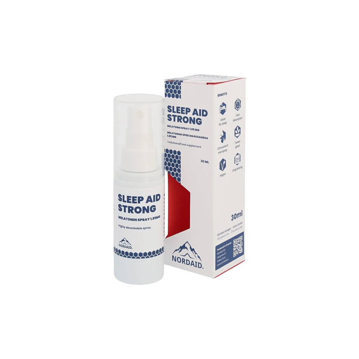 NORDAID SLEEP AID STRONG MELATONIIN 1,95MG 30ML UUS - Product Image