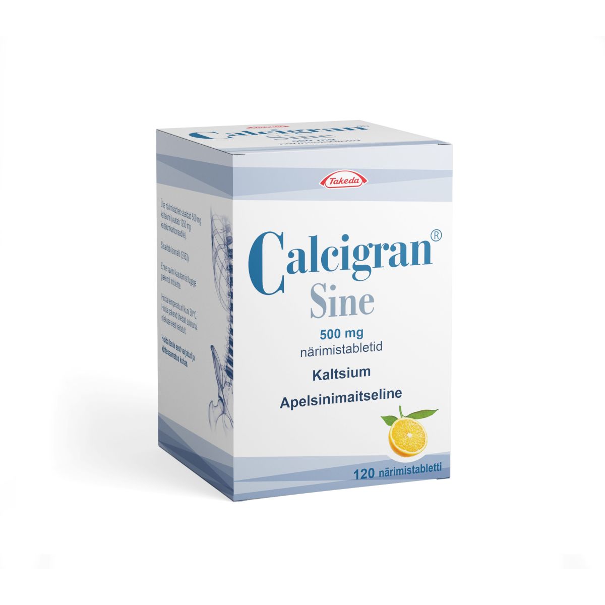 CALCIGRAN SINE NÄRIMISTBL 1250MG N120 - Product Image 1