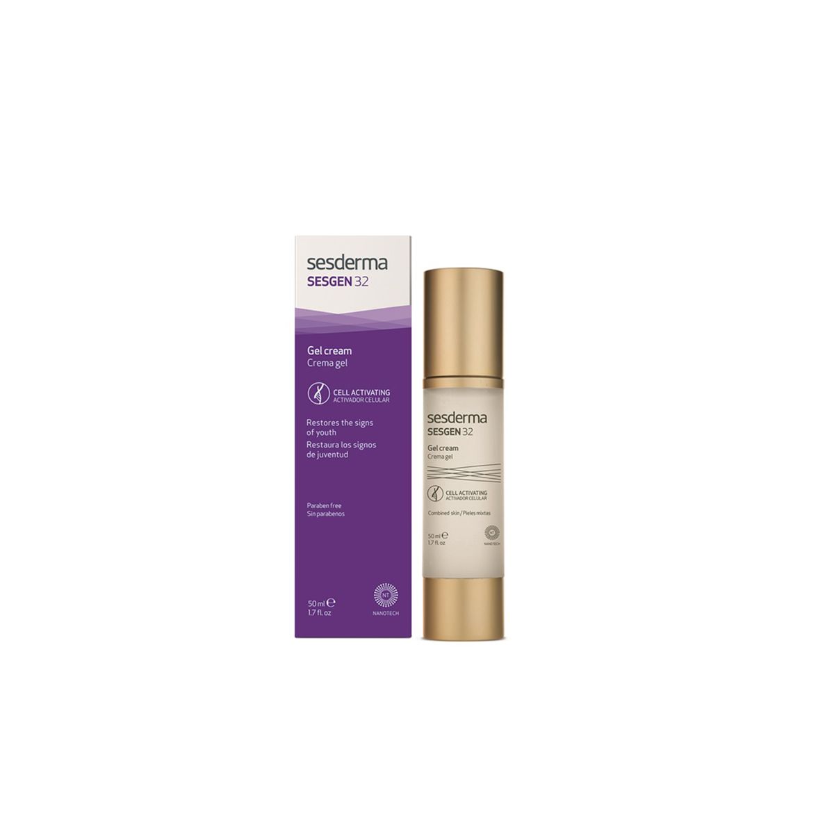 SESDERMA SESGEN32 NOORENDAV GEELKREEM KOMBINEERITUD NAHALE 50ML - Product Image