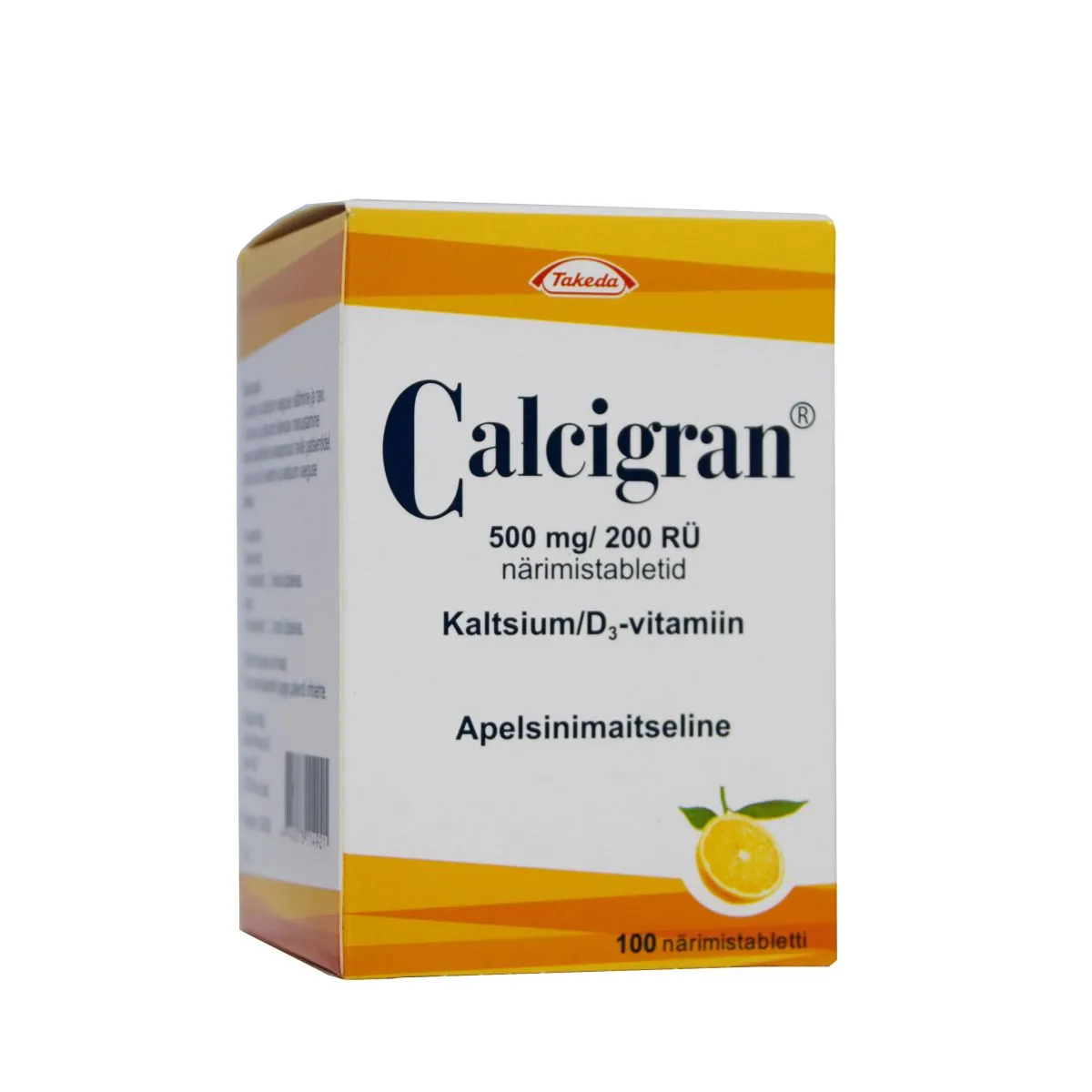 CALCIGRAN NÄRIMISTBL 500MG+200RÜ N100 - Product Image