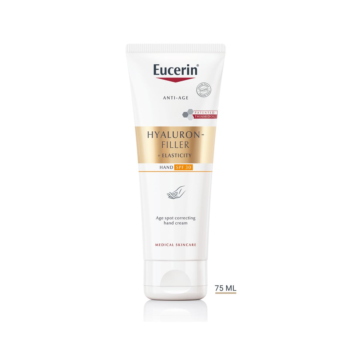 EUCERIN HYALURON FILLER+ELASTICITY KÄTEKREEM 75ML - Product Image