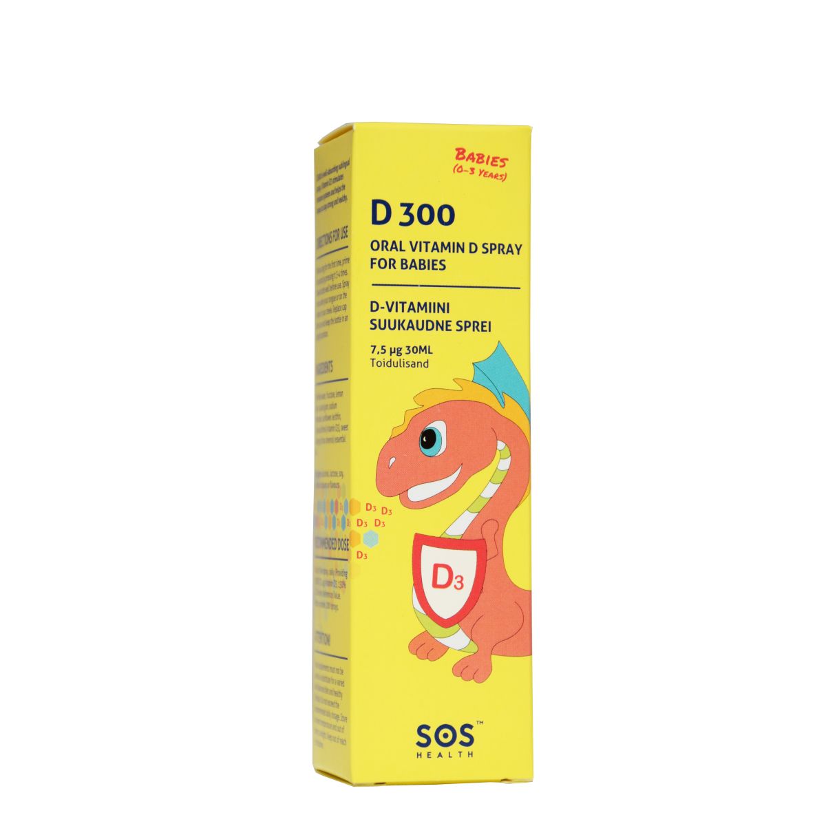 D-VITAMIIN SUUKAUDNE SPREI 300IU 7,5MCG 30ML - Product Image