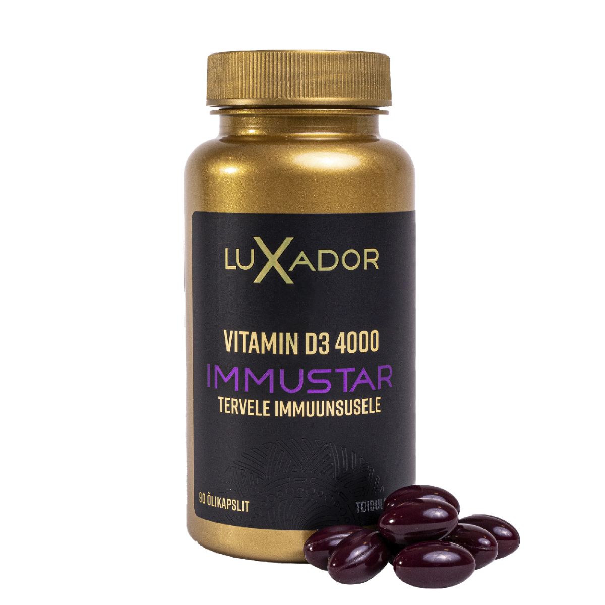 LUXADOR IMMUSTAR VITAMIIN D3 ÕLIKAPSLID 4000IU N90 - Product Image