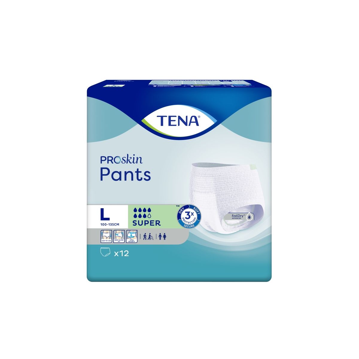 TENA PANTS SUPER L N12 - Product Image