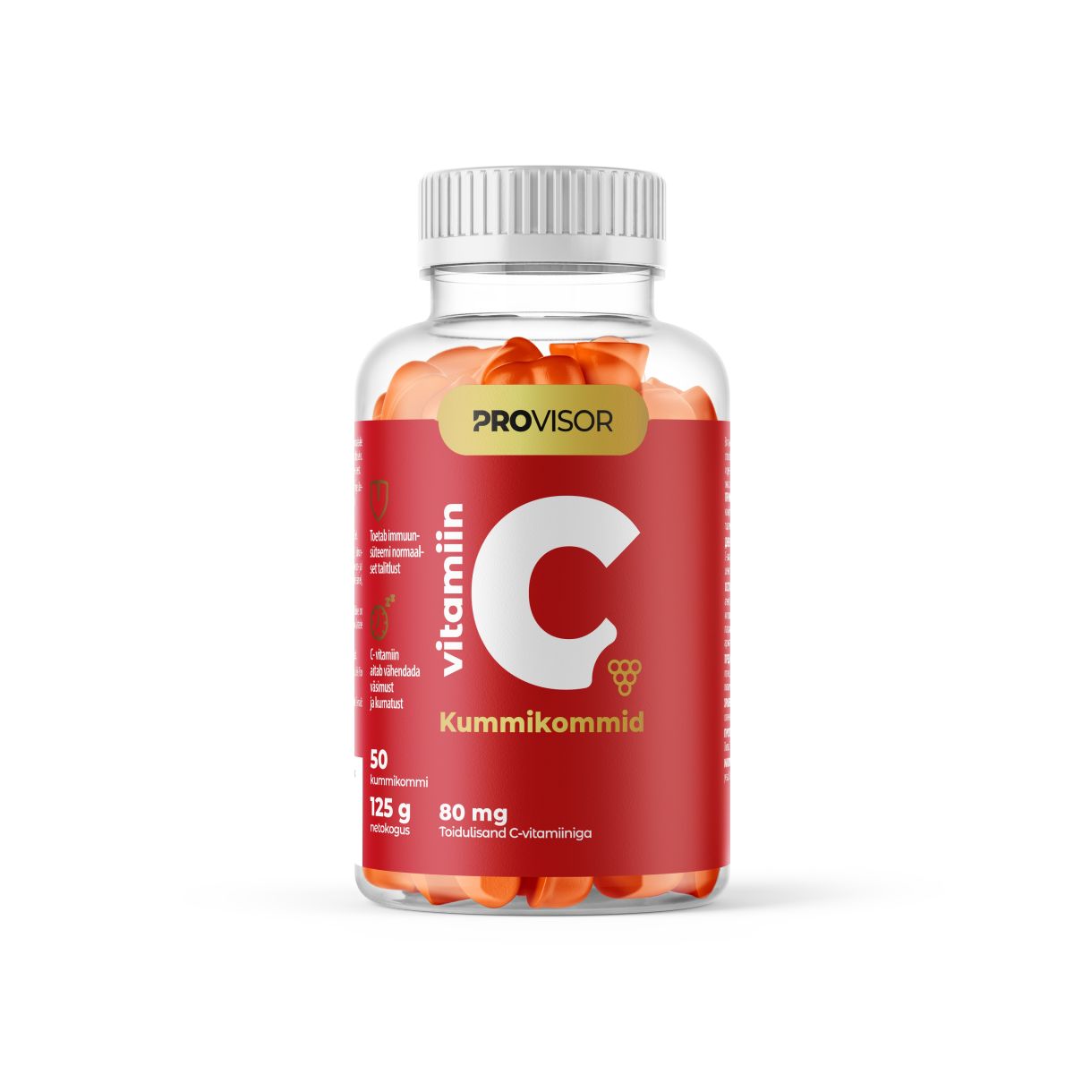 PROVISOR VITAMIIN C KUMMIKOMMID 80MG N50 - Product Image