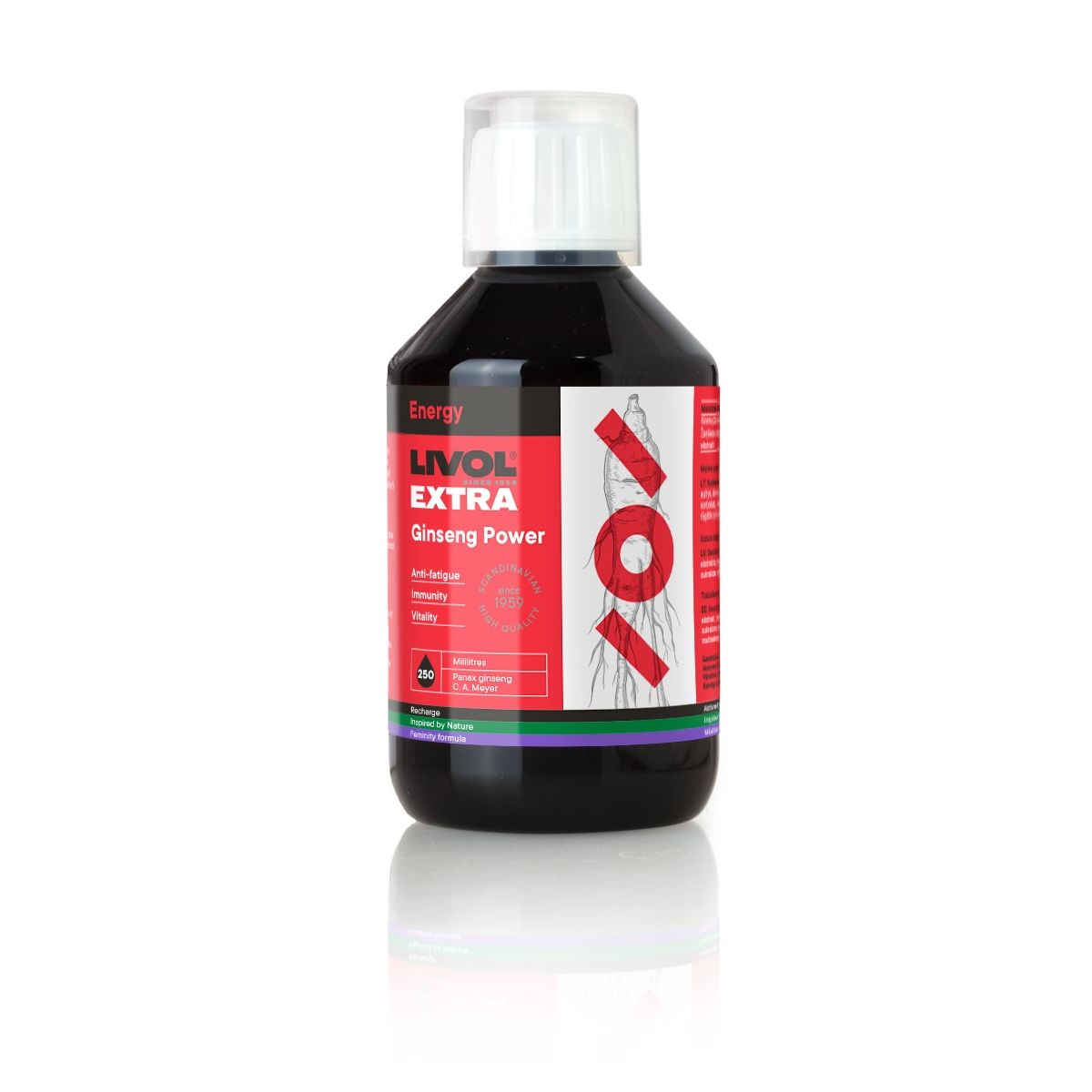 LIVOL EXTRA GINSENG POWER 250ML - Product Image