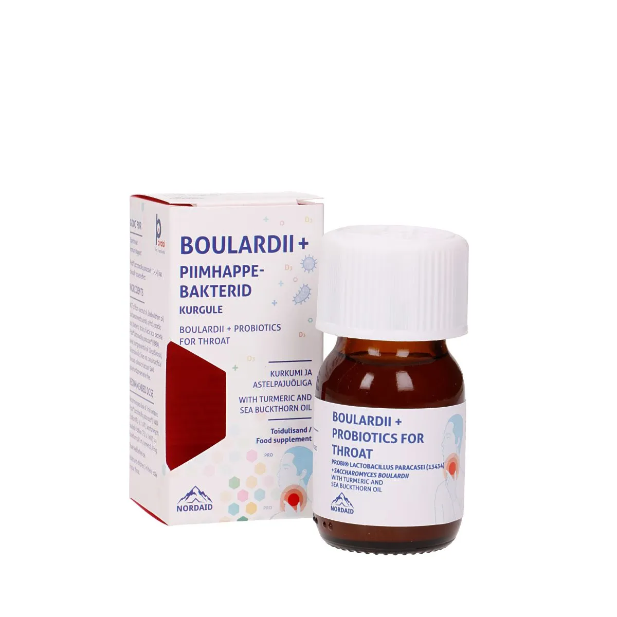 BOULARDII+ PIIMHAPPEBAKTERID KURKUMI JA ASTELPAJUÕLIGA 30ML - Product Image