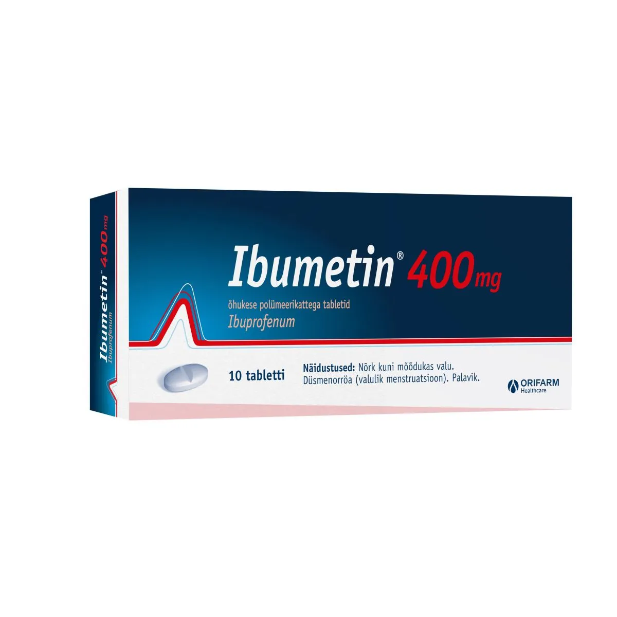 IBUMETIN KATTEGA TBL 400MG N10 - Product Image